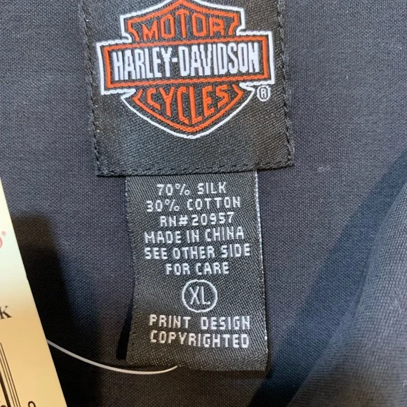 NWT Tori Richard Harley Davidson Mischief Shirt - Picture 11 of 15
